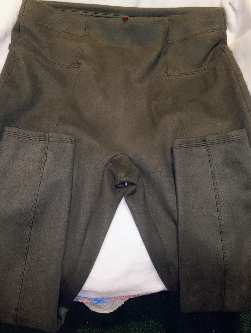 Women’s High-Waist Olive Green Performance Leggings